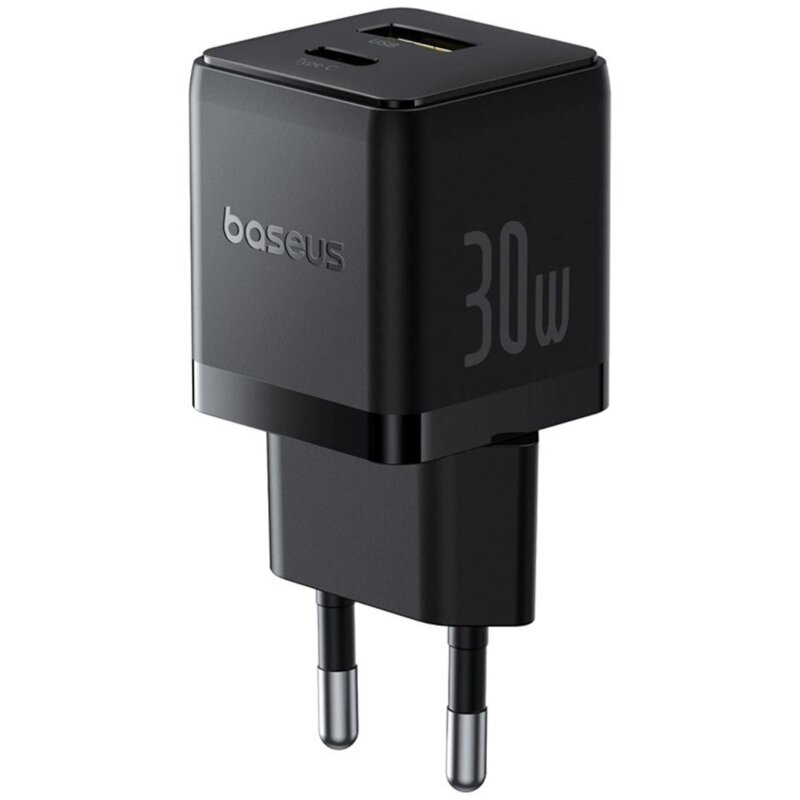 Ładowarka sieciowa BASEUS Palm 30W Czarny ładowarka sieciowa USB UBS-C
