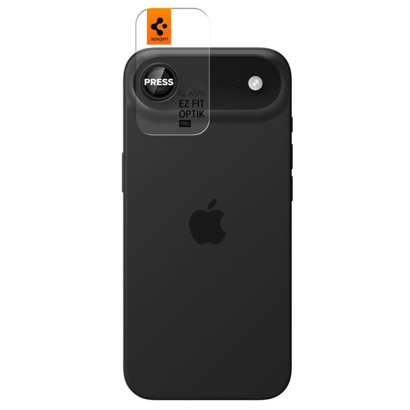 Nakładka na obiektyw SPIGEN Optik Pro Glas.Tr Ez Fit do Apple iPhone Air Czarny (2 szt.)