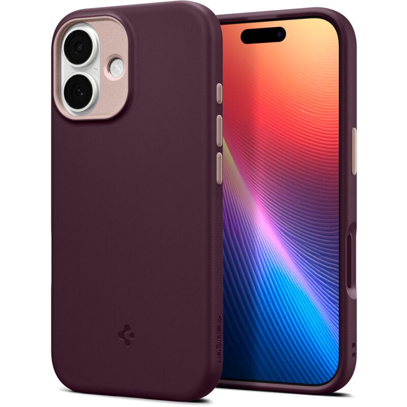 Etui SPIGEN Nano Pop Mag MagSafe do Apple iPhone 17 Burgundowy