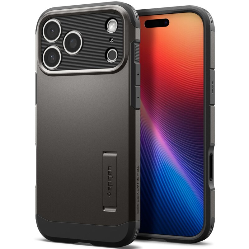 Etui SPIGEN Tough Armor T Mag MagSafe do Apple iPhone 17 Pro Szary