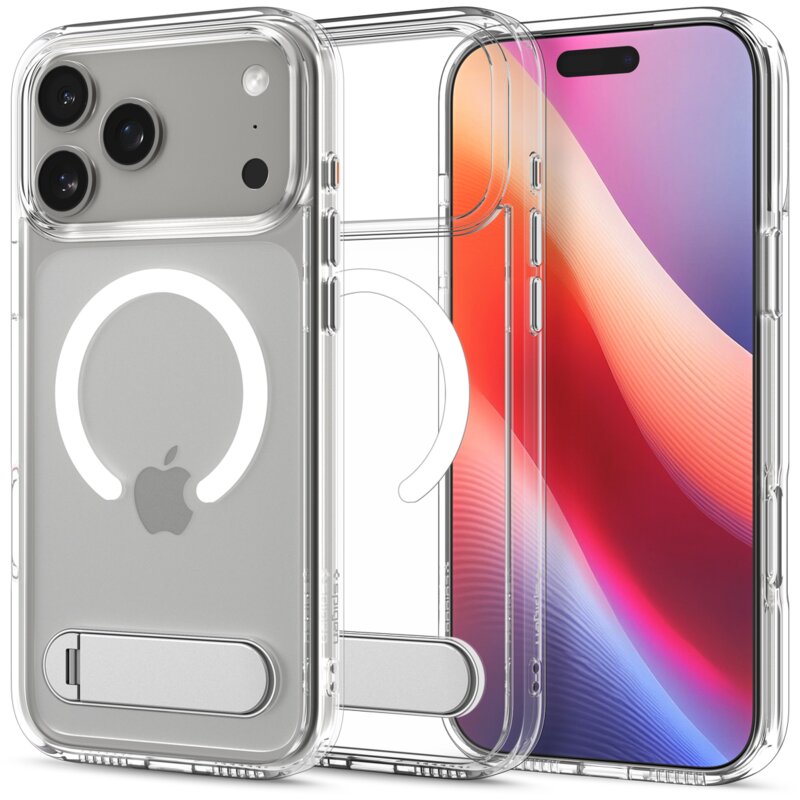 Etui SPIGEN Ultra Hybrid S Mag MagSafe do Apple iPhone 17 Pro Przezroczysto biały