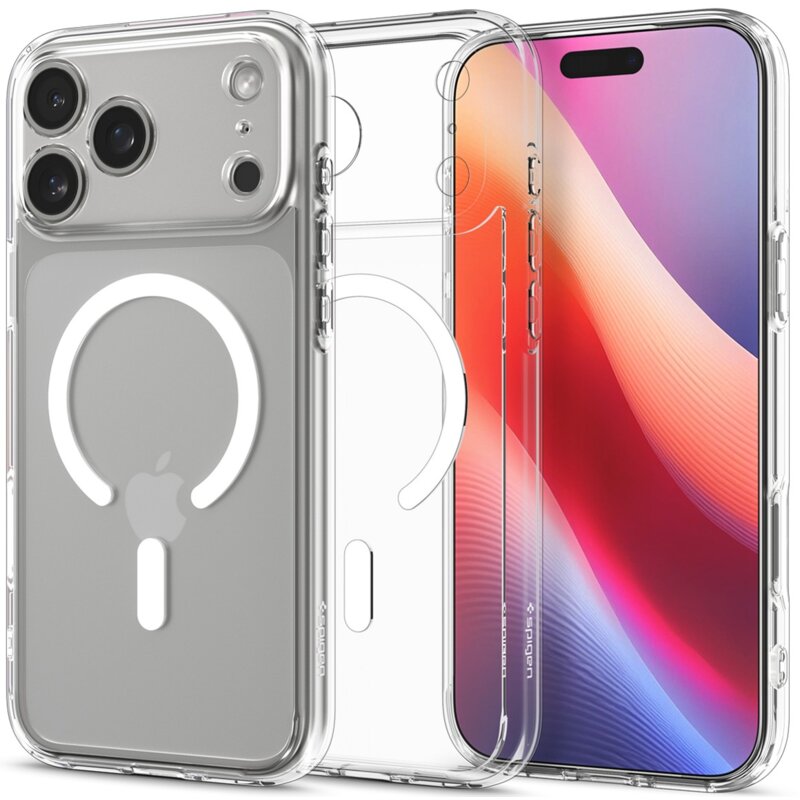 Etui SPIGEN Ultra Hybrid Mag MagSafe do Apple iPhone 17 Pro Przezroczysto biały