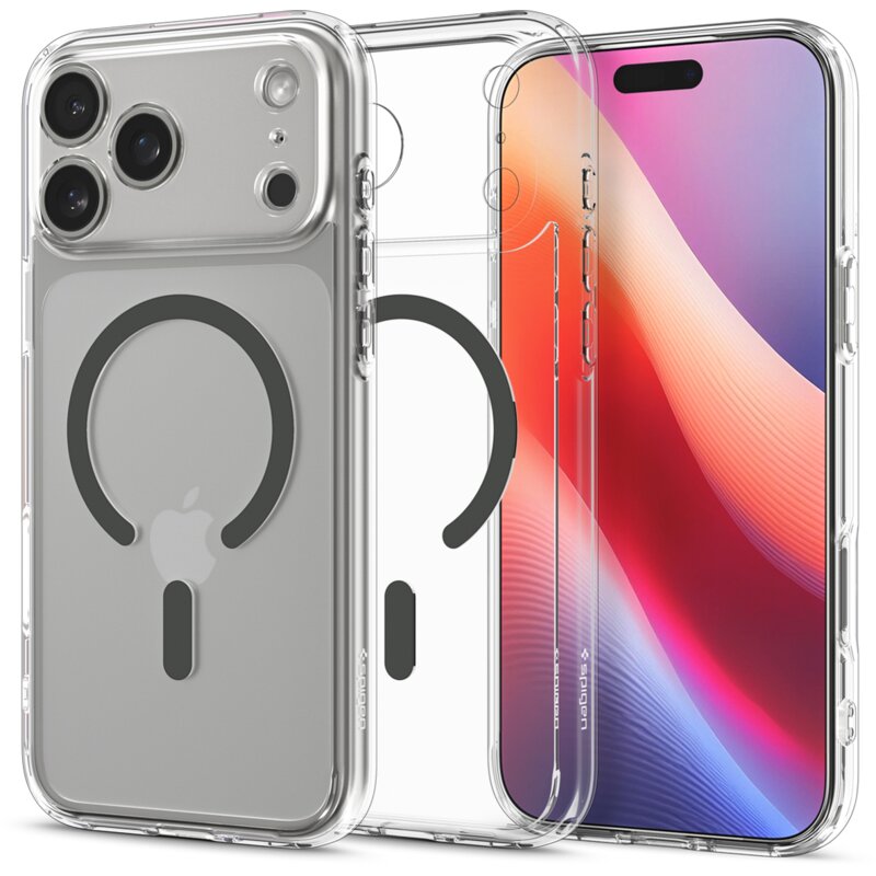 Etui SPIGEN Ultra Hybrid Mag MagSafe do Apple iPhone 17 Pro Max Przezroczysto-grafitowy