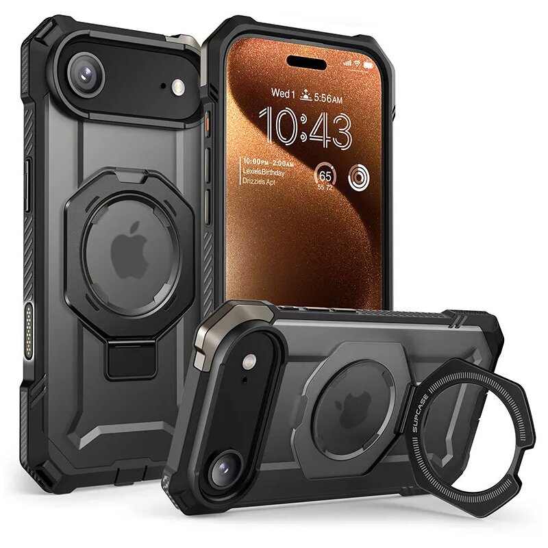 Etui SUPCASE Ub Grip Mag MagSafe do Apple iPhone Air Czarny