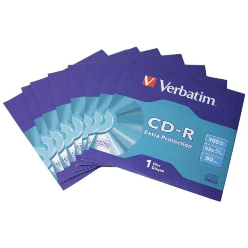 Płyta VERBATIM Extra Protecion CD-R, 700 MB, 52x (1 szt.)