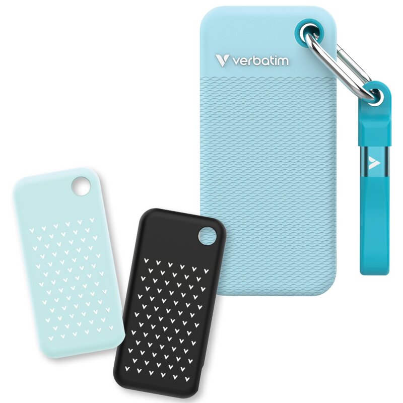 Dysk VERBATIM Pocket 1TB SSD Czarno-polarny niebieski