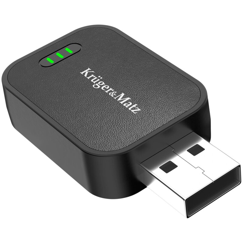 Adapter KRUGER&MATZ KM2025 Bezprzewodowy CarPlay Android Auto Czarny