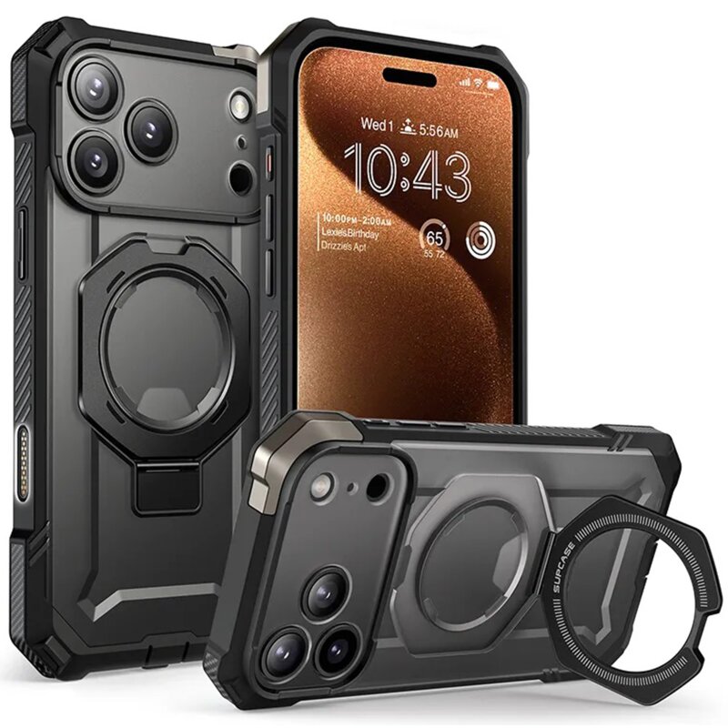 Etui SUPCASE Ub Grip Mag MagSafe do Apple iPhone 17 Pro Max Czarny