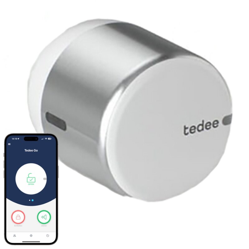 Zamek elektroniczny TEDEE GO2 TLV2.0AA Srebrny