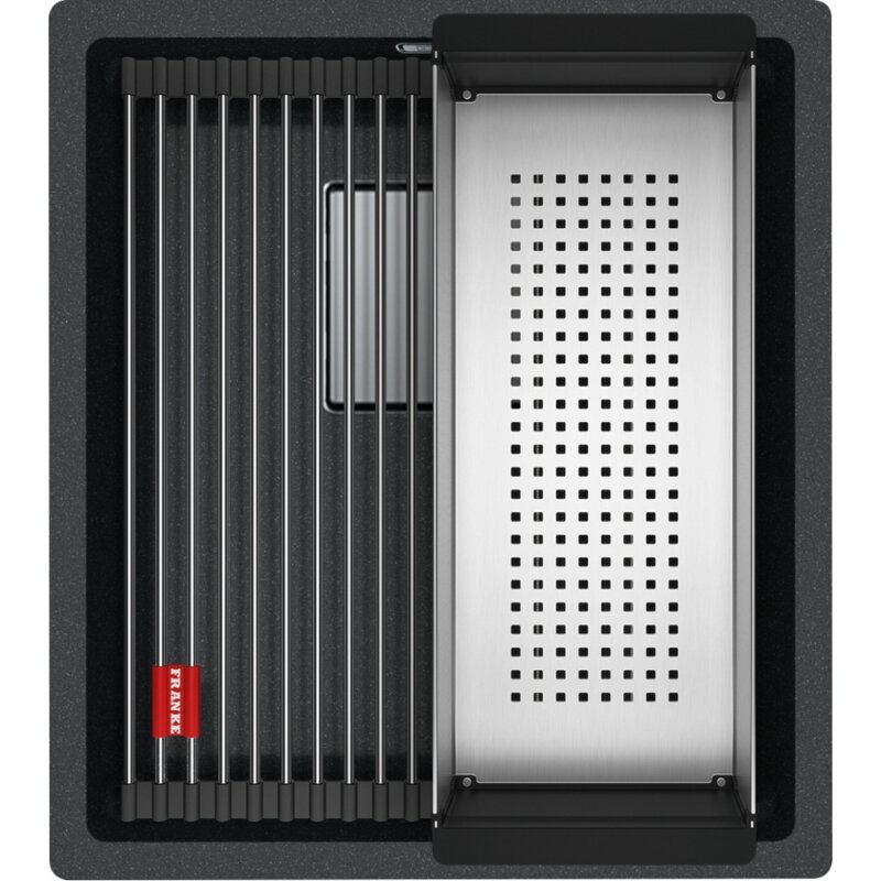 Zlewozmywak jednokomorowy FRANKE Kanon KNG 110-37 125.0528.628 Onyx 41x46