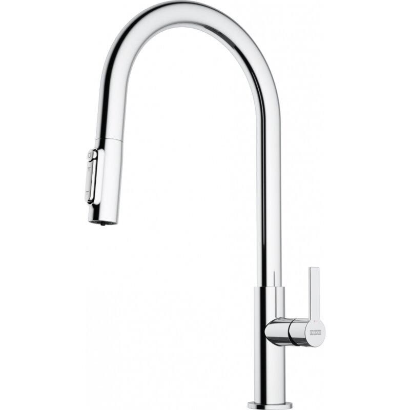 Bateria kuchenna stojąca FRANKE Maris Slim Clear Water J pull-out do filtra wody Chrom 120.0730.870