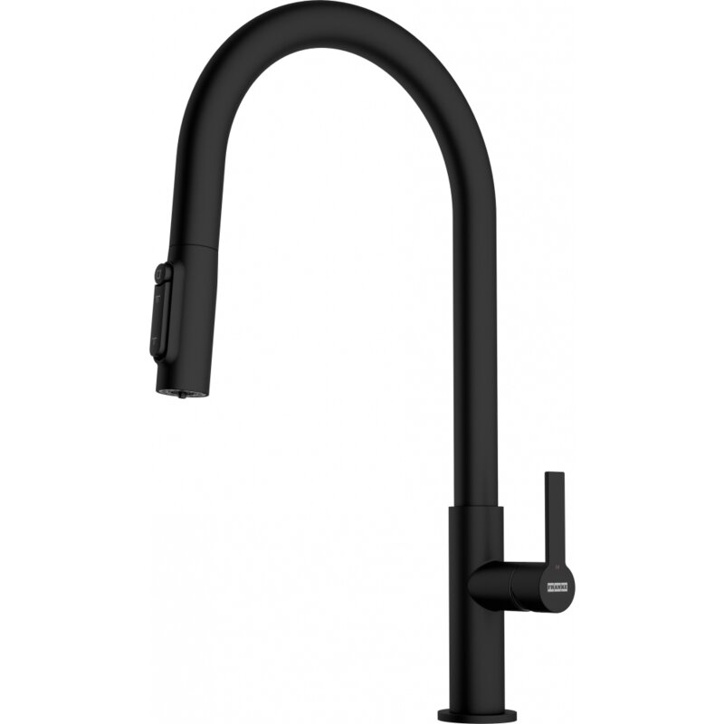 Franke Maris Slim Clear Water Pull-out J Czarny mat Mosiądz