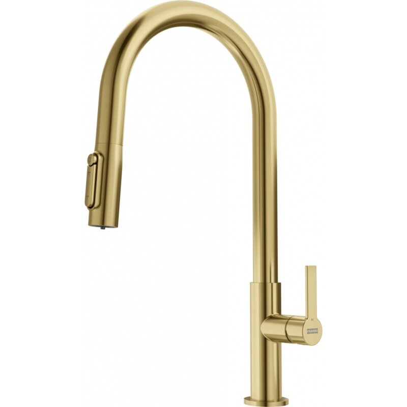 Franke Maris Slim Clear Water Pull-out J Złoty Mosiądz