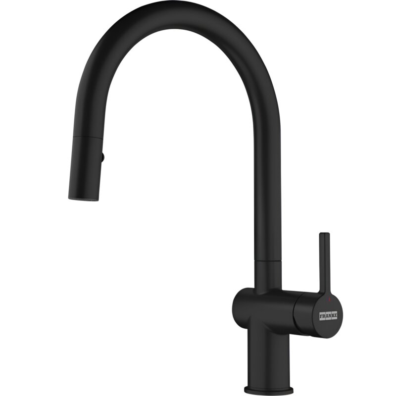 Franke Active J Pull-Out Spray Czarny mat Mosiądz