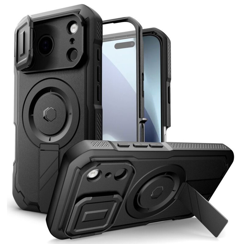 Etui TECH-PROTECT Kevlar MagSafe do Apple iPhone 17 Pro Max Czarny