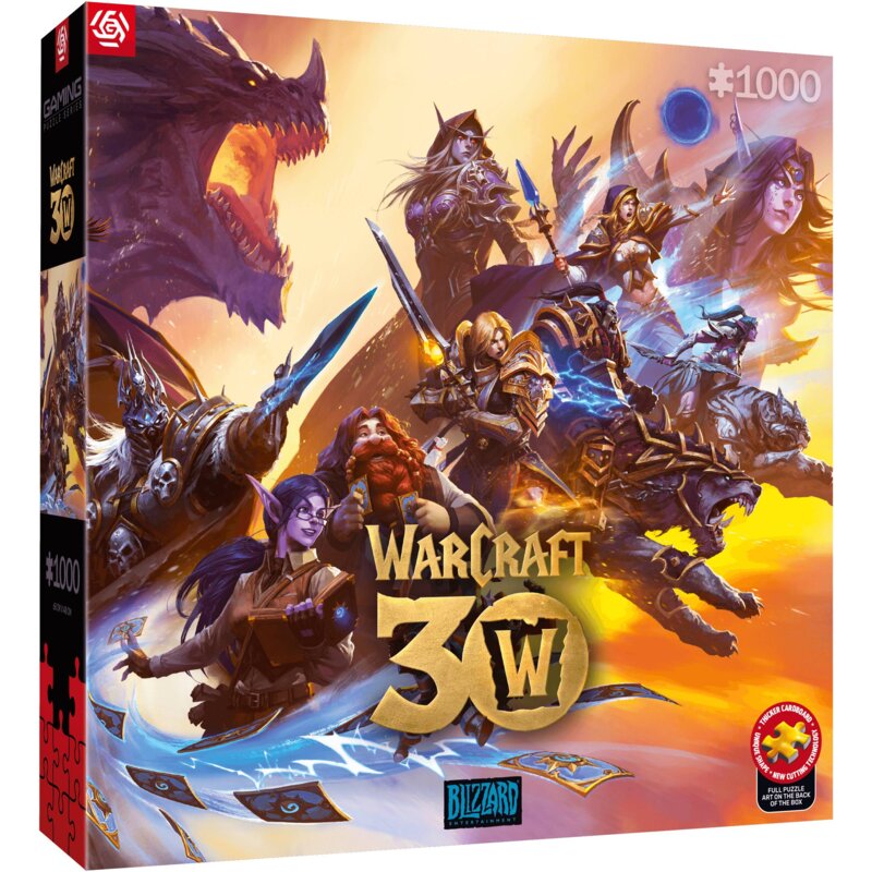 Puzzle GOOD LOOT Gaming Puzzle: Warcraft 30th Anniversary (1000 elementów) Wielokolorowy