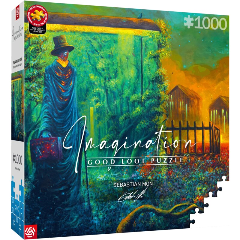 Puzzle GOOD LOOT Imagination Puzzle: Sebastian Moń Stationary Traveller II (1000 elementów) Wielokolorowy