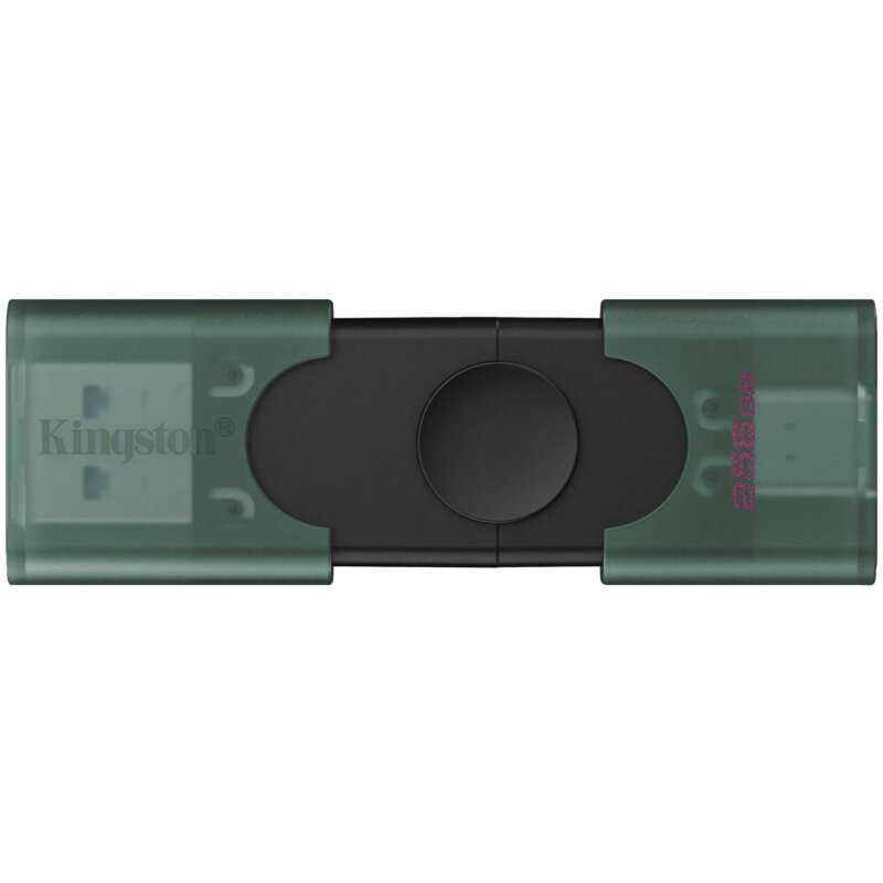 Pendrive KINGSTON DataTraveler Duo 256GB, USB-C / USB 3.2 Gen. 1 (USB 3.0) Zielono-czarny