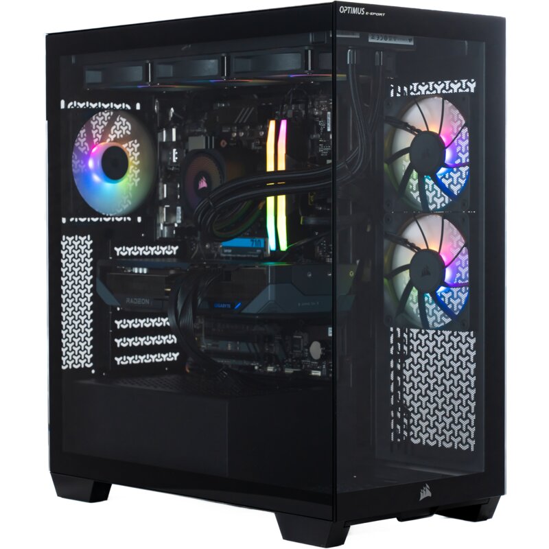 Komputer OPTIMUS E-Sport GB650T-CR5 R7-7800X3D 32GB RAM 2TB SSD Radeon RX9070 Windows 11 Home