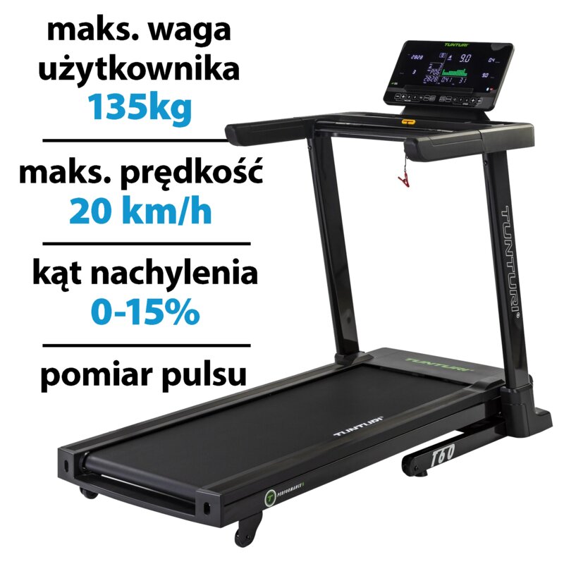 Bieżnia elektryczna TUNTURI Signature T60 3677W 20km/h