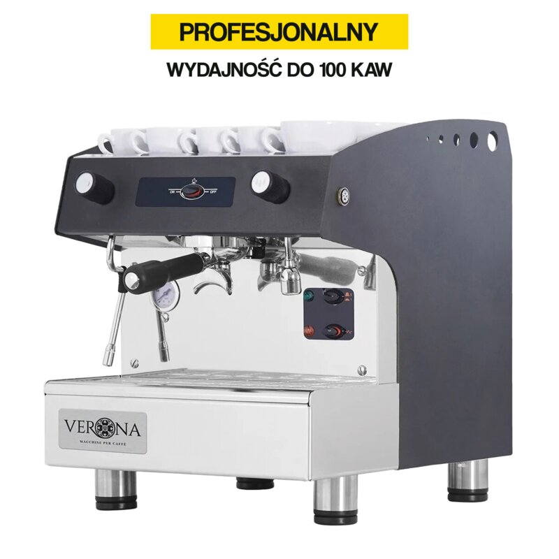 Ekspres HENDI Verona Romeo Easy 207598 Czarny Profesjonalny