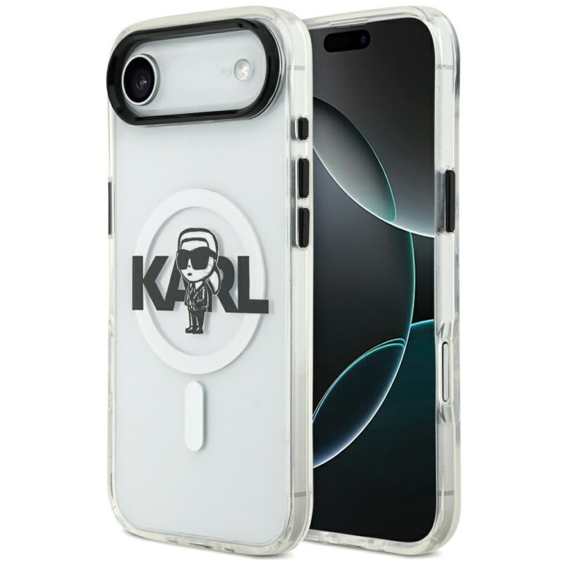 Karl Lagerfeld IML Karl Sketch Logo MagSafe do iPhone Air Przezroczysty