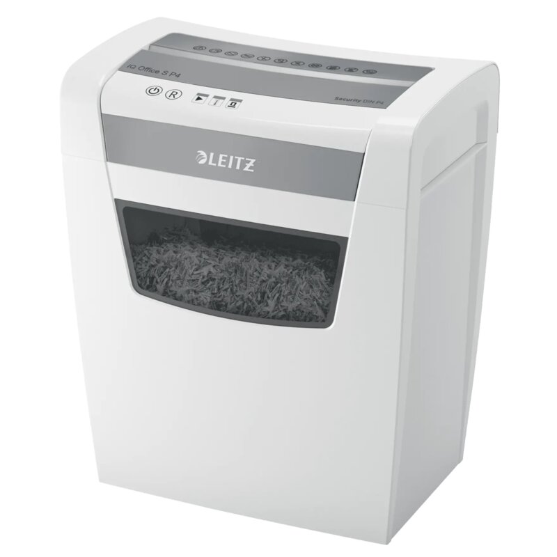 Niszczarka LEITZ IQ OFFICE S P4 23L, P4, Konfetti, Automatyczny Start/Stop, Funkcja cofania