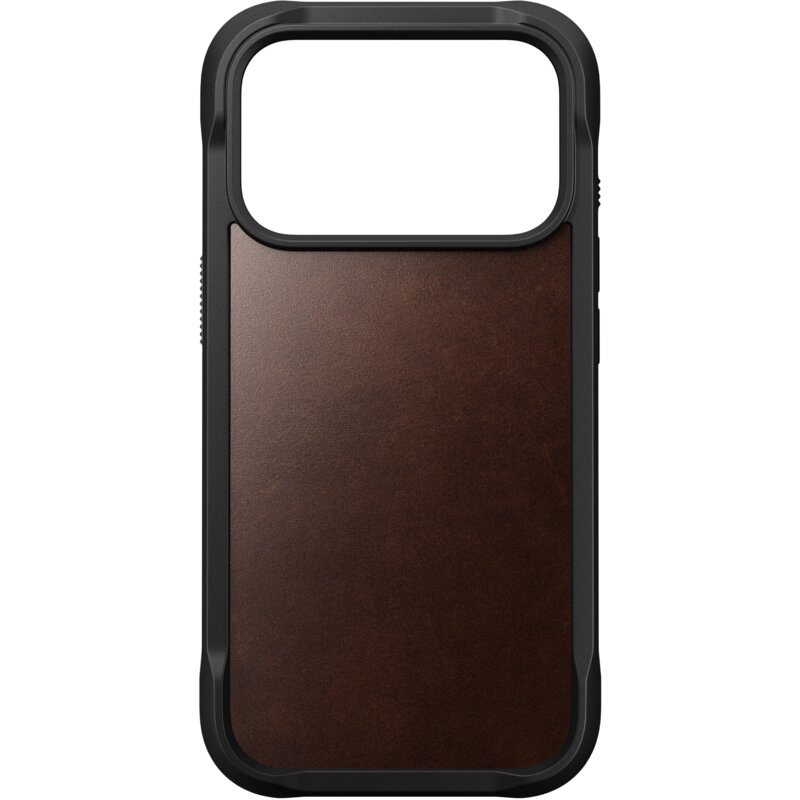 Nomad Rugged Leather do iPhone 17 Pro Brązowe