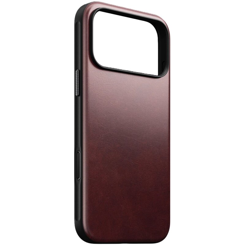 Nomad Modern Leather do iPhone 17 Pro Bordowy