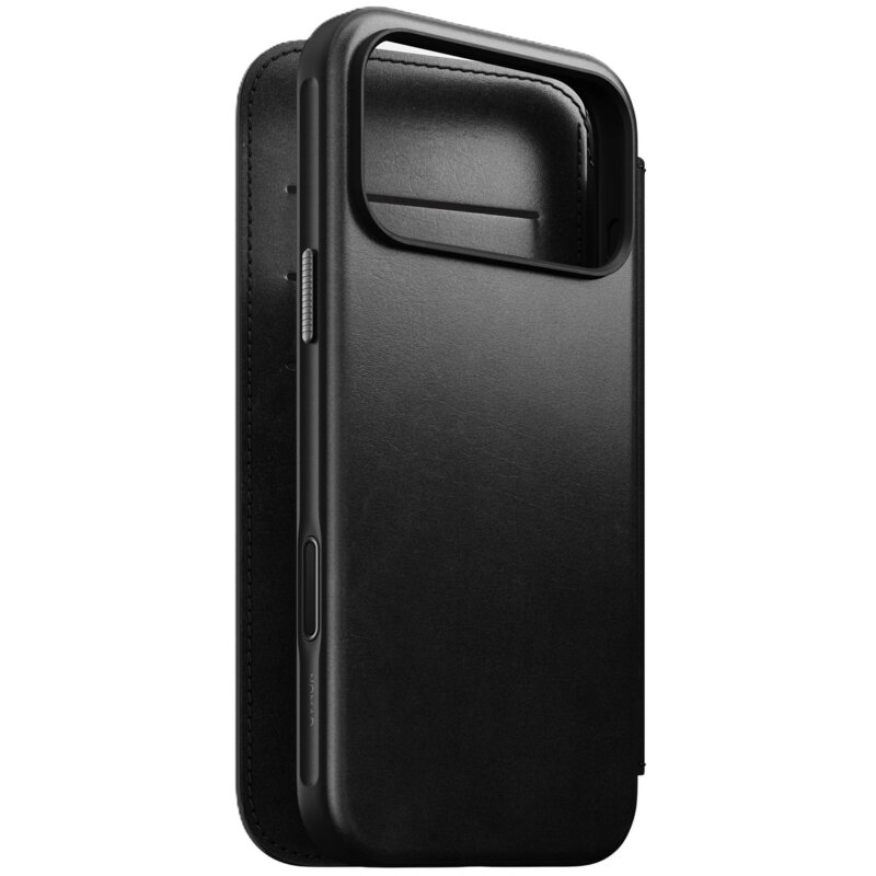 Nomad Modern Leather Folio do iPhone 17 Pro Max Czarny