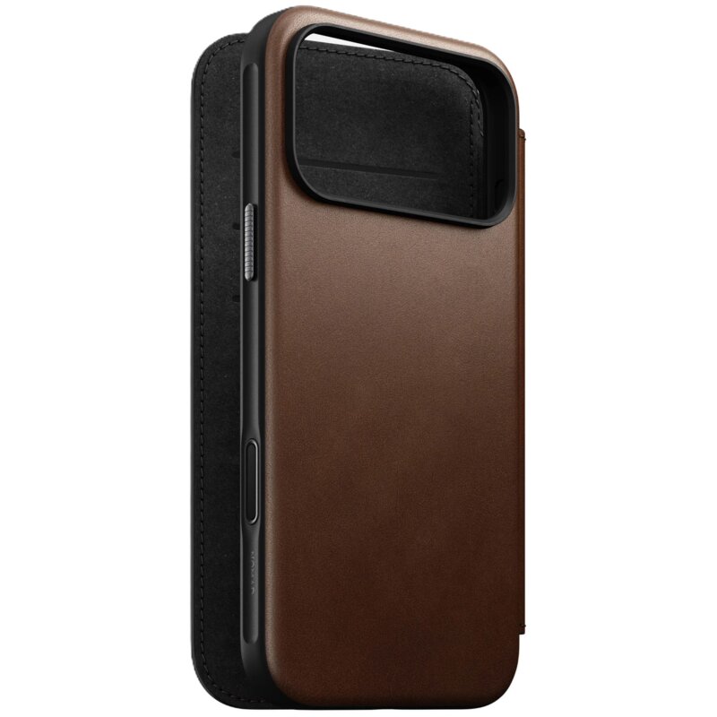 Nomad Modern Leather Folio do iPhone 17 Pro Max Brązowy