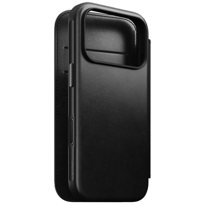Nomad Modern Leather Folio do iPhone 17 Pro Czarny