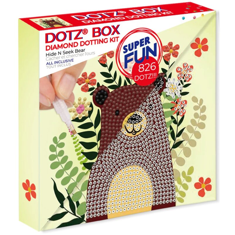 Zestaw kreatywny DIAMOND DOTZ Dotz Box Hide N Seek Bear DBX.053