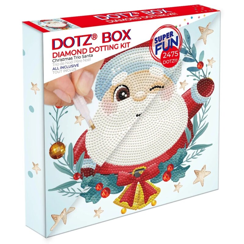 Zestaw kreatywny DIAMOND DOTZ Dotz Box Christmas Trio Santa DBX.056