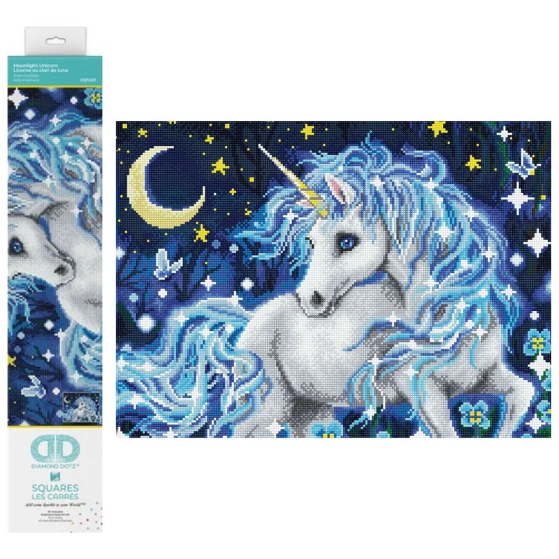 Zestaw kreatywny DIAMOND DOTZ Adults Moonlight Unicorn DQ11.001