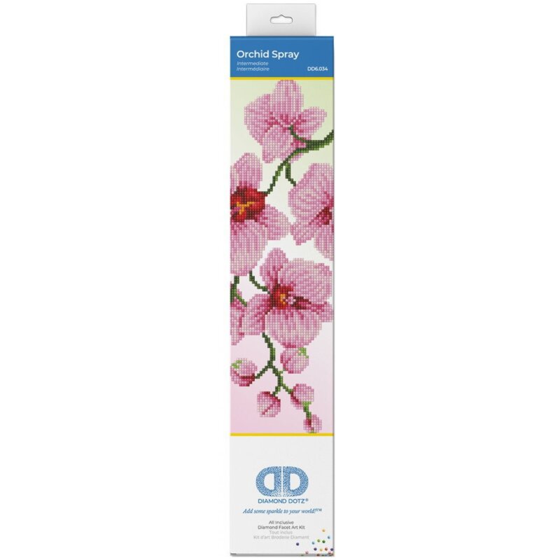 Zestaw kreatywny DIAMOND DOTZ Adults Orchid Spray DD6034