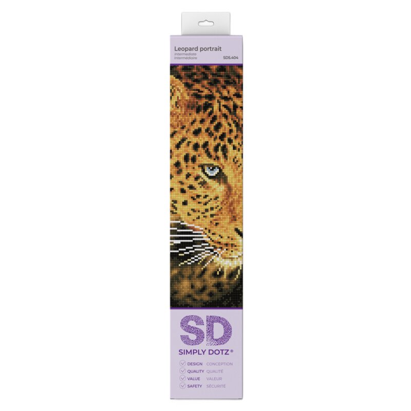 Zestaw kreatywny DIAMOND DOTZ Adults Leopard Portrait 018-SD5404
