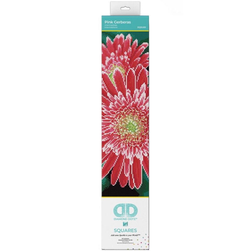 Zestaw kreatywny DIAMOND DOTZ Adults Pink Gerberas DQ10001