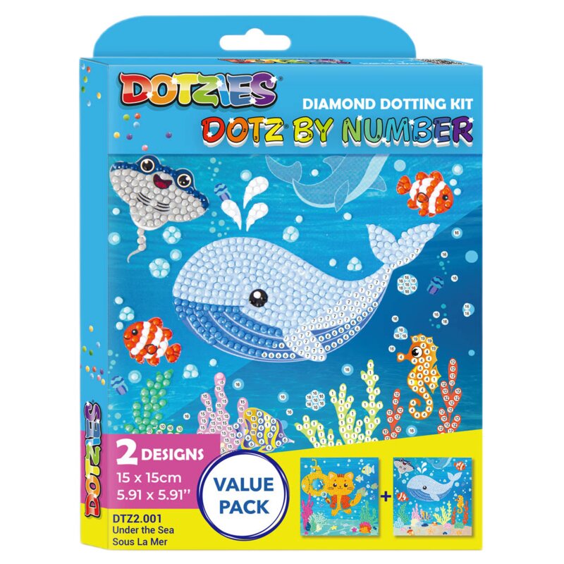 Zestaw kreatywny DIAMOND DOTZ By Number Under The Sea 018-DTZ2001