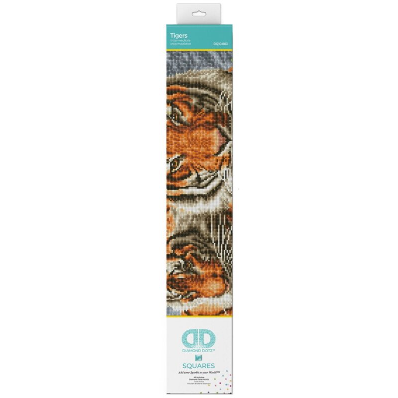 Zestaw kreatywny DIAMOND DOTZ Adults Tigers DQ10003