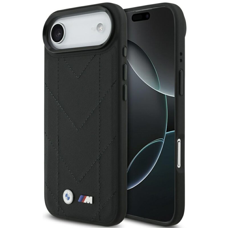 Etui BMW M Quilted Logo MagSafe do Apple iPhone Air Czarny