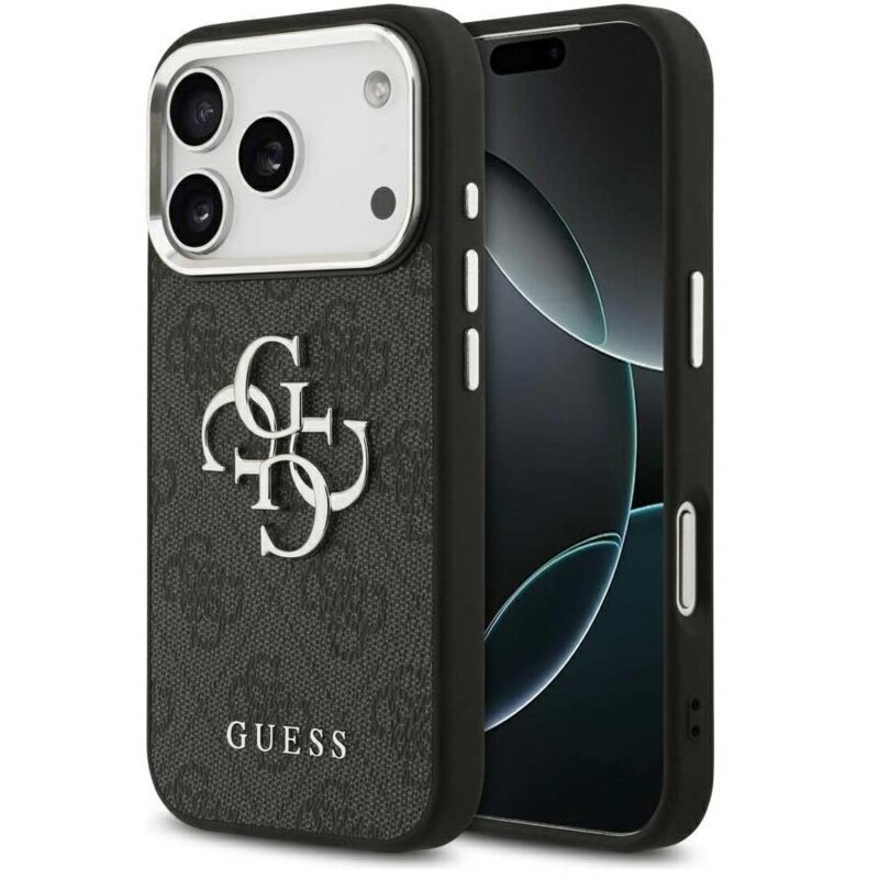 Guess 4G Big 4G Classic Logo do iPhone 17 Pro czarny srebrny