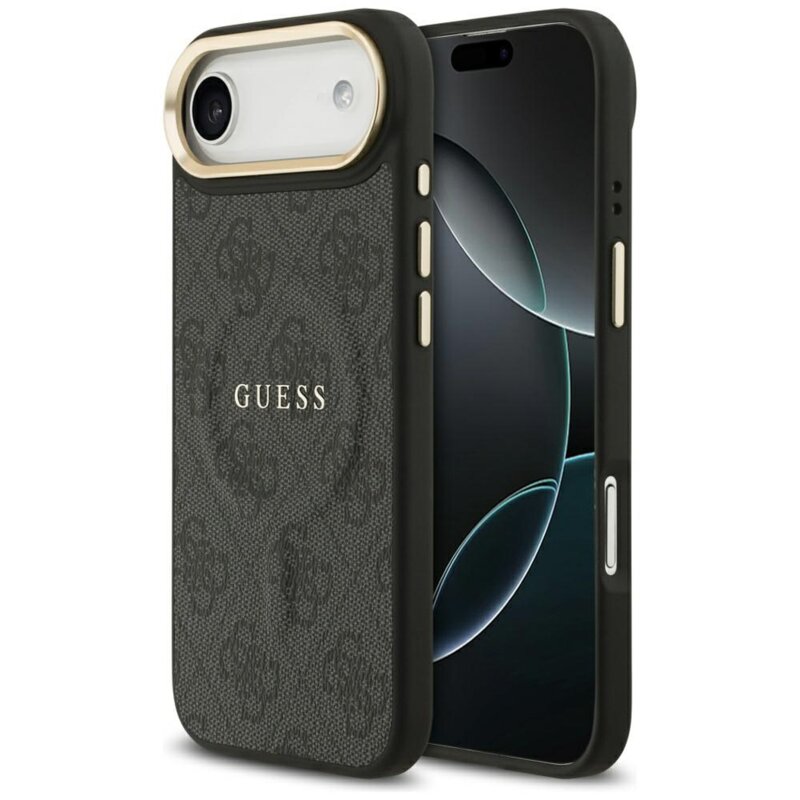 Guess 4G PU Classic Logo MagSafe do iPhone Air Czarny