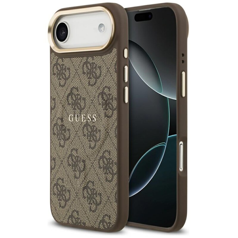 Guess 4G PU Classic Logo MagSafe do iPhone Air Brązowy