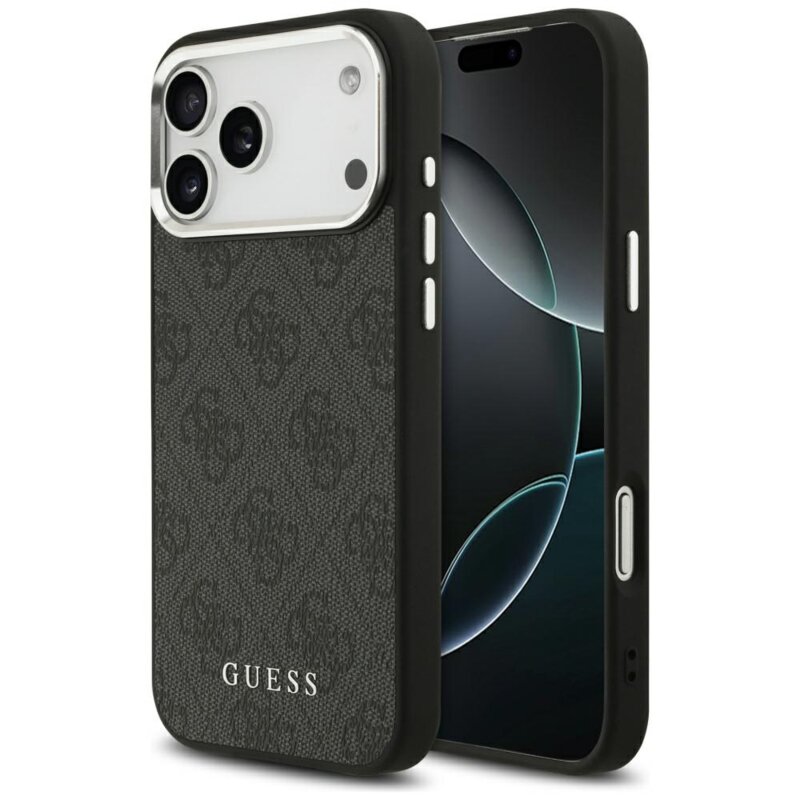 Etui GUESS 4G Classic Logo MagSafe do Apple iPhone 17 Pro Max Czarny