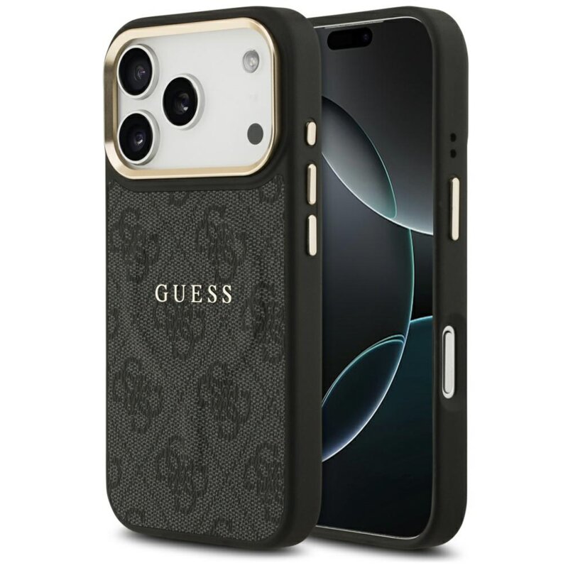 Guess 4G PU Classic Logo MagSafe do iPhone 17 Pro czarny