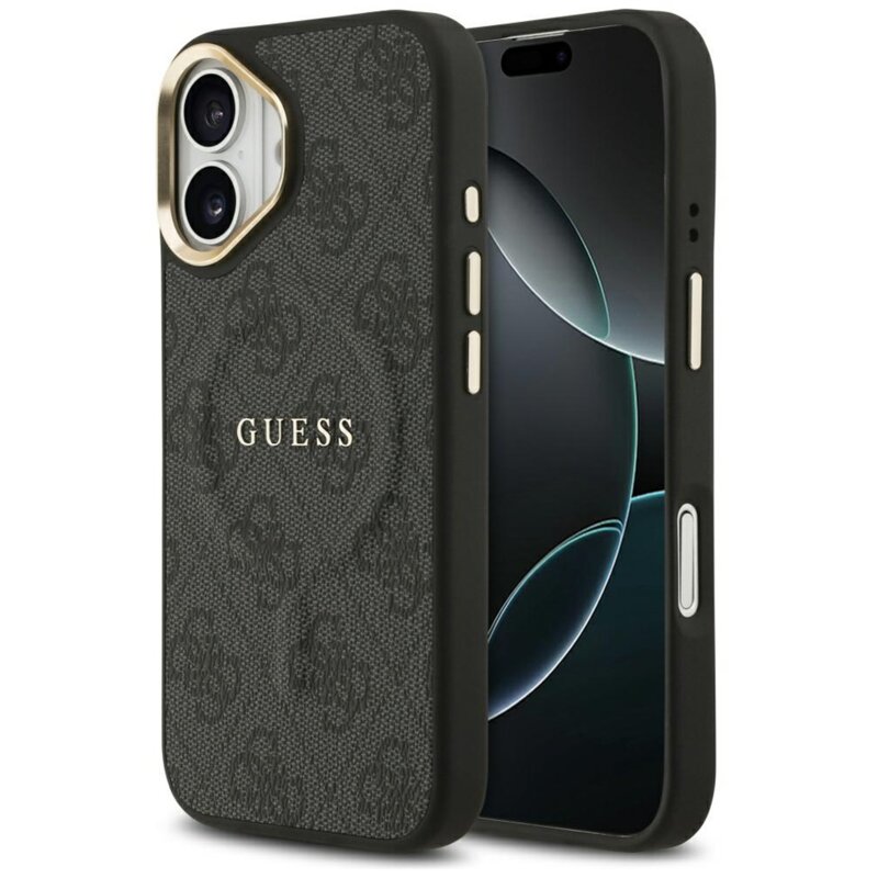 Etui GUESS 4G PU Classic Logo MagSafe do Apple iPhone 17 Czarny