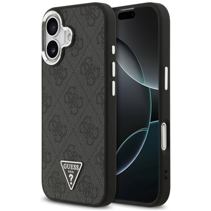 Guess 4G Triangle Logo MagSafe do iPhone 17 brązowy złoty