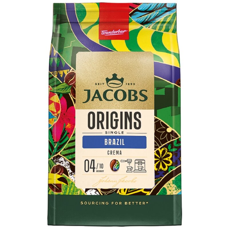 Kawa ziarnista JACOBS Origins Single Brazil 200g
