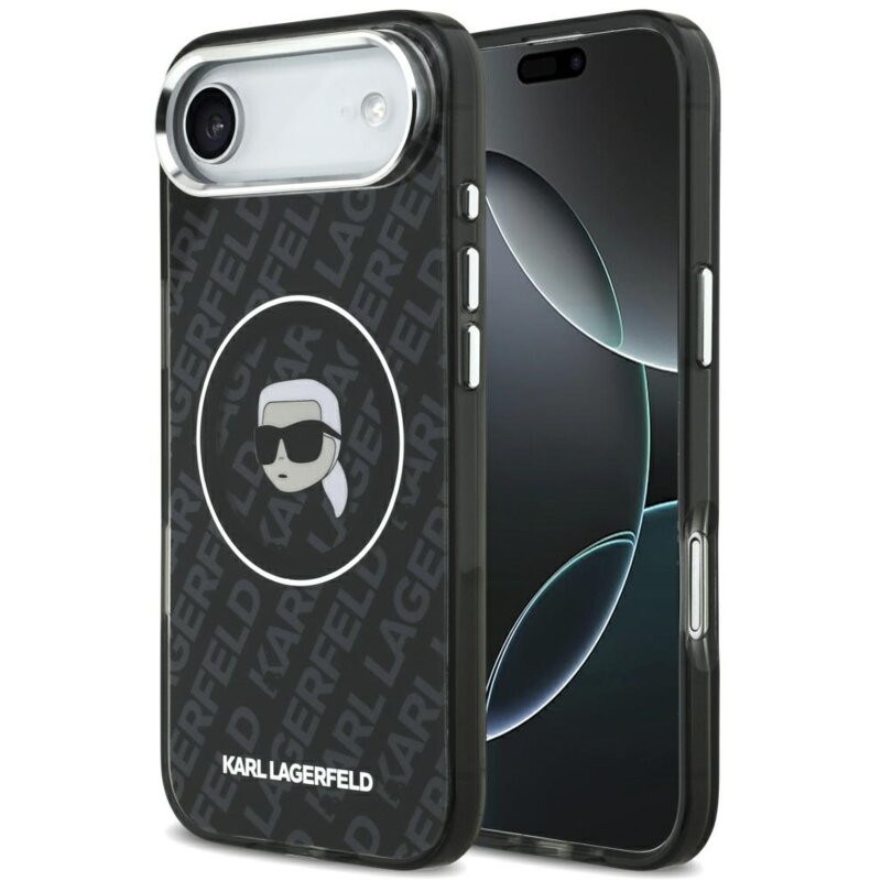 Karl Lagerfeld IML Karl Head Logo MagSafe do iPhone Air Czarny